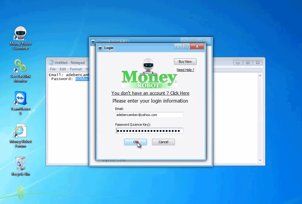 Money Robot Automated Backlink Submitter Software